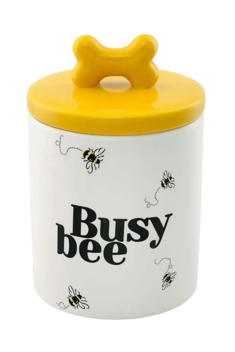 Flash Sale Bees Ceramic Pet Treat Jar Pets