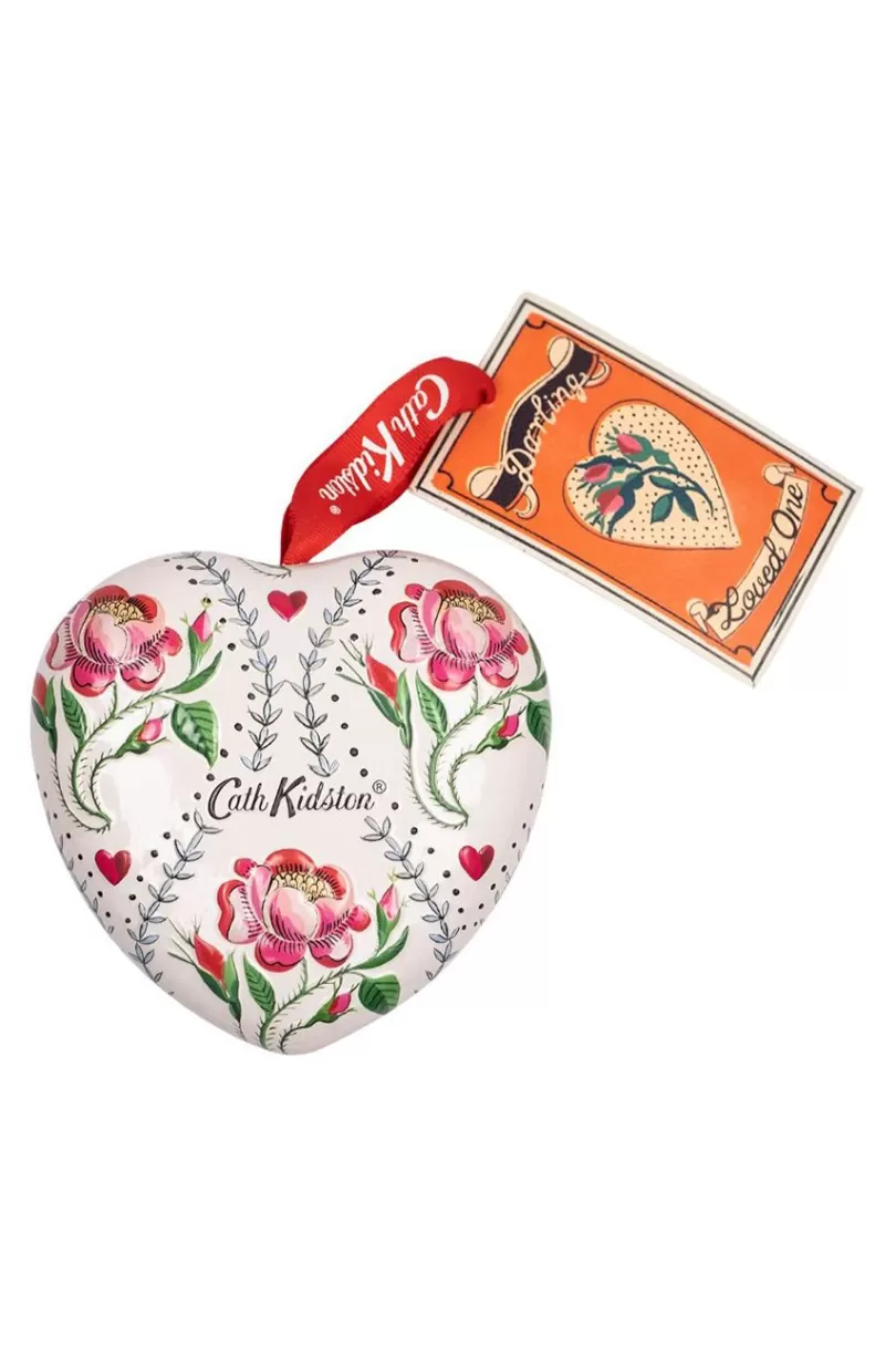 Outlet Cherished Cassis & Rose Heart Shaped Tin Soap Anti-Bacterial Essentials