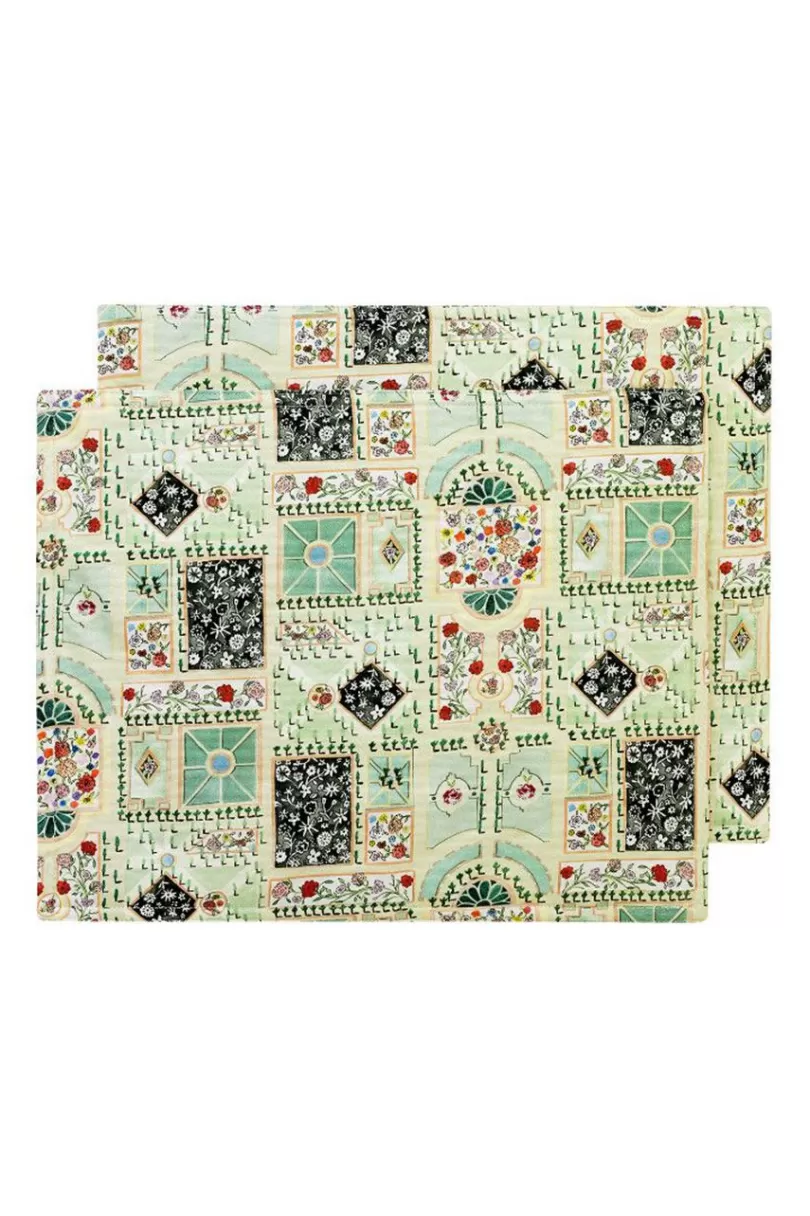 New Down The Garden Path Set Of 2 Quilted Placemat Cooking & Dining