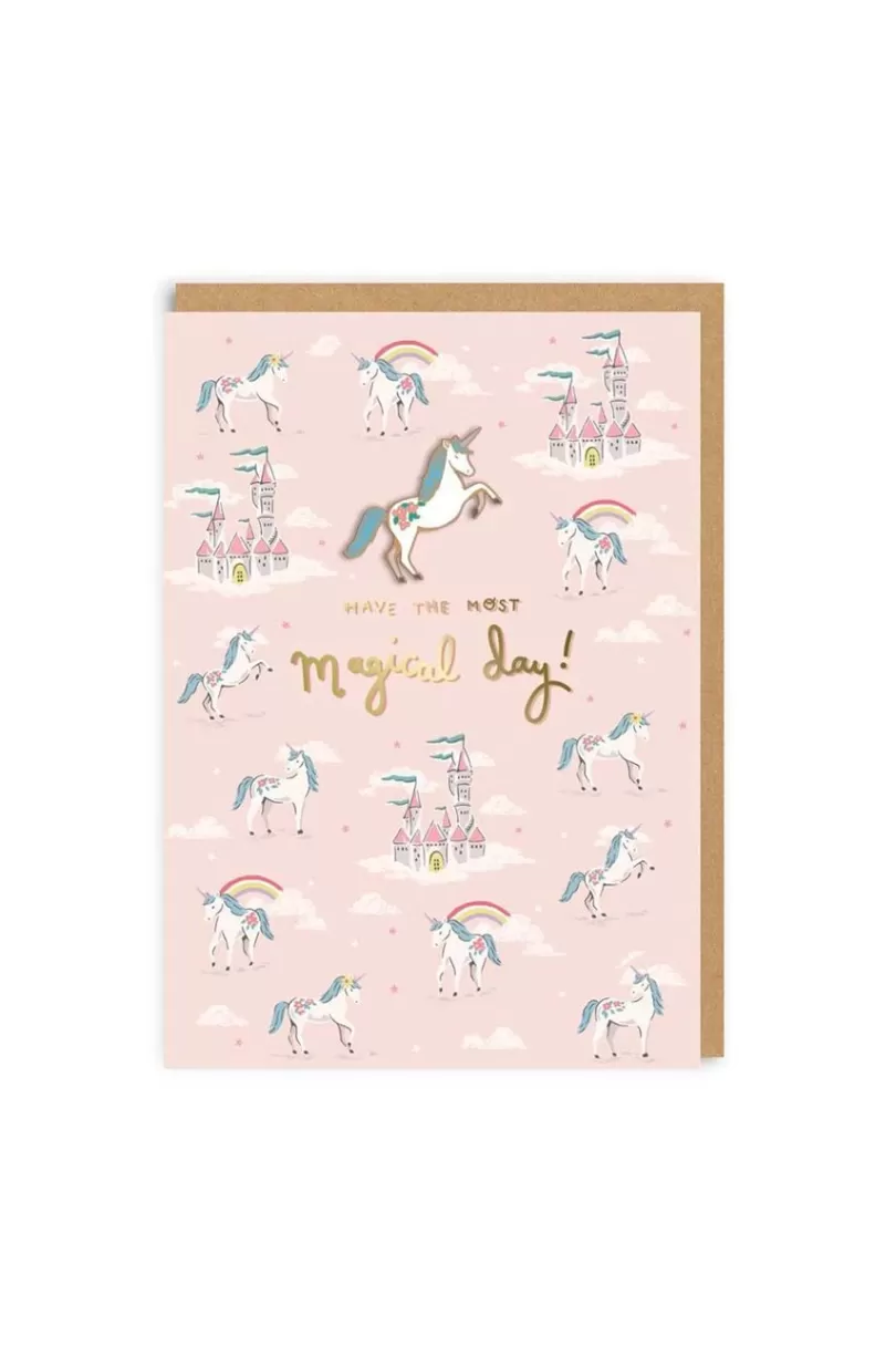 Sale Have The Most Magical Day Enamel Pin Card Stationery