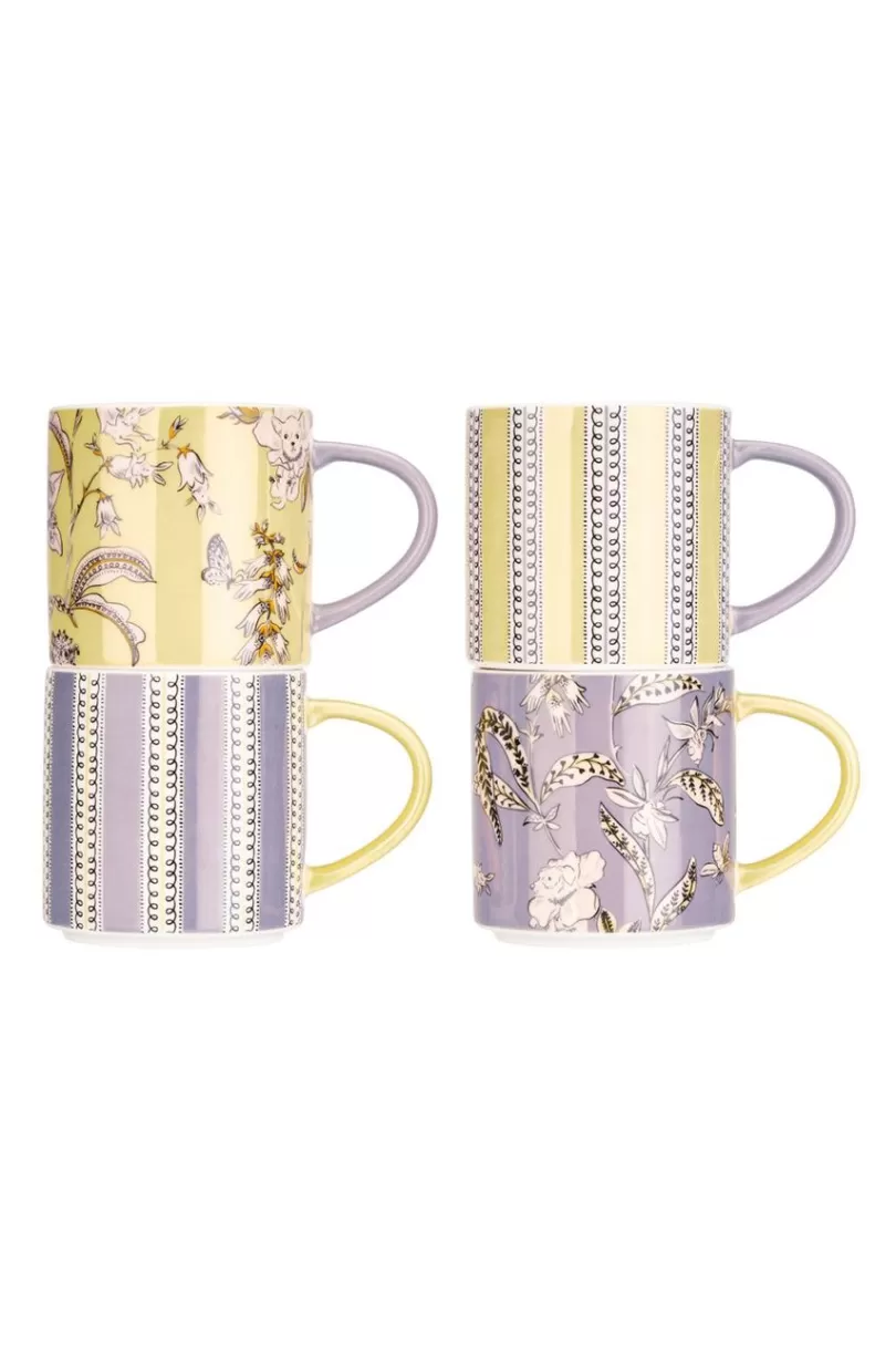 Outlet London Wisteria Set Of 4 Stacking Mugs Mugs