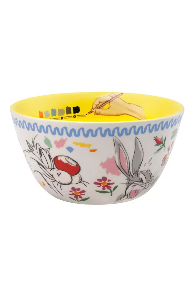 New Looney Tunes Tunes And Blooms Cereal Bowl Cooking & Dining