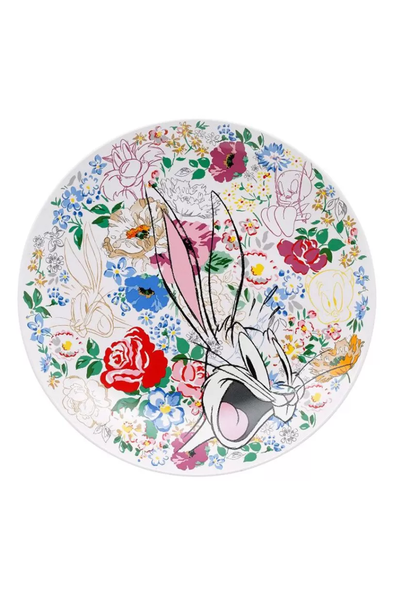 Hot Looney Tunes Tunes And Blooms Side Plate Cooking & Dining