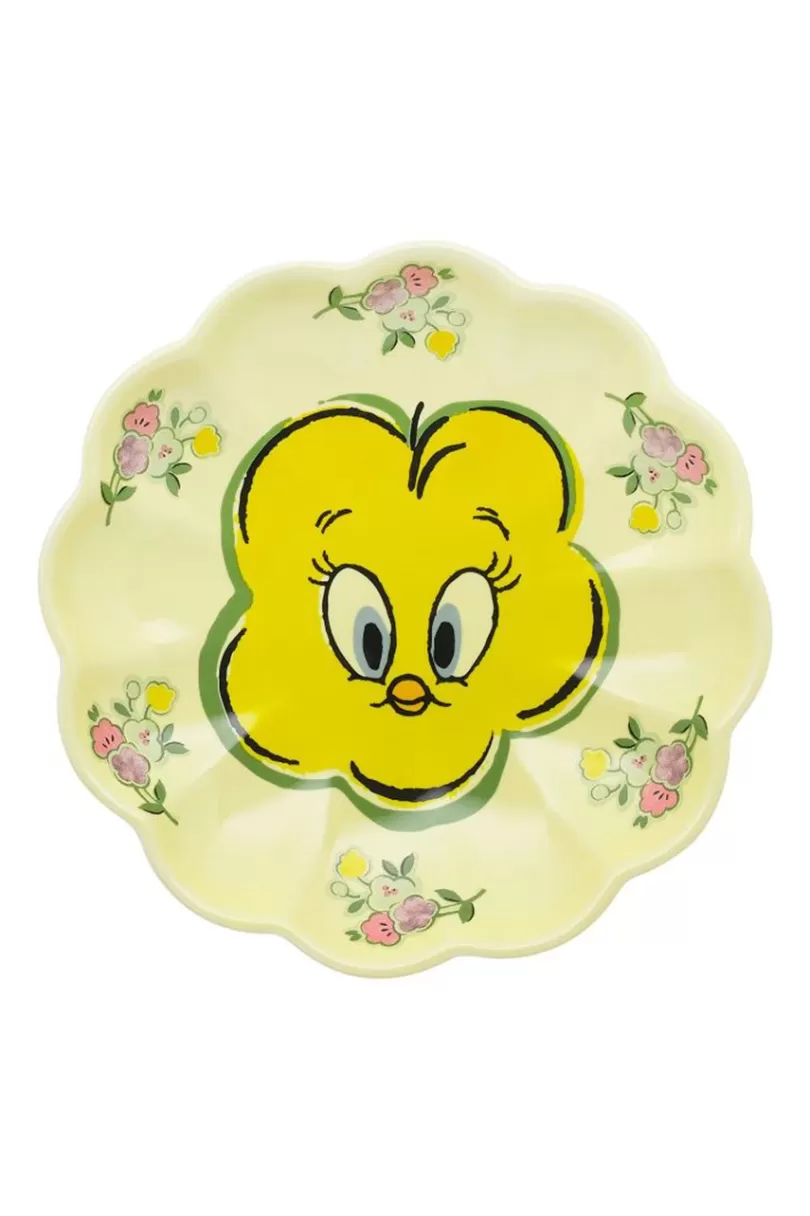 Online Looney Tunes Tweety In Bloom Scallop Dish Cooking & Dining