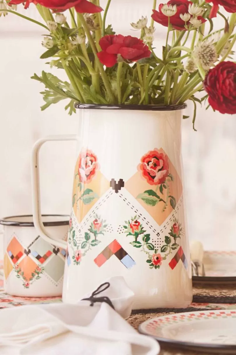 Cheap Patchwork Enamel Jug Cooking & Dining | Picnic Essentials