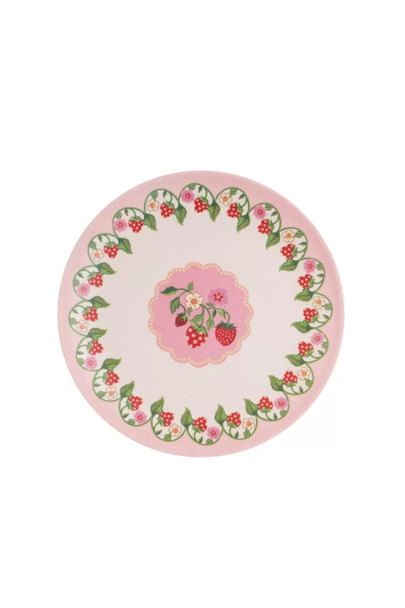 Flash Sale STRAWBERRY 4PK MELAMINE PICNIC SIDE PLATES Cooking & Dining | Picnic Essentials