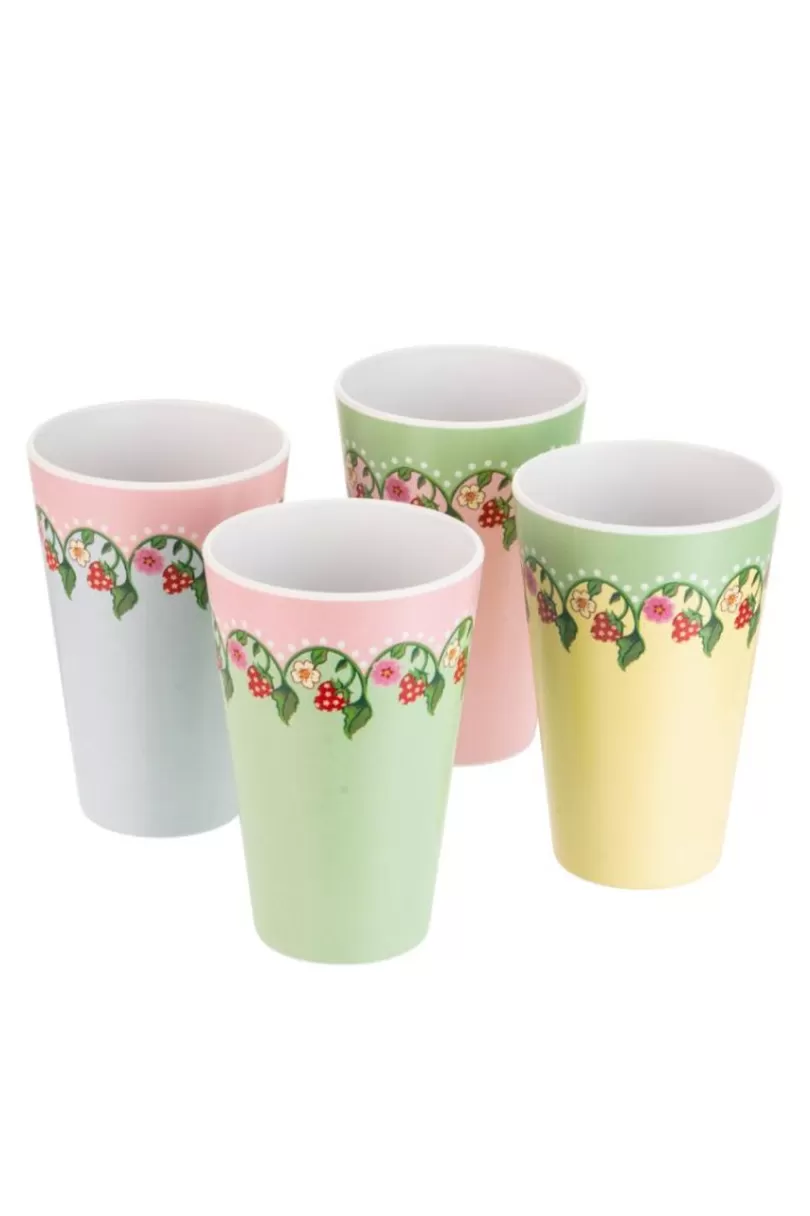 Cheap STRAWBERRY 4PK MELAMINE PICNIC TUMBLERS Cooking & Dining | Picnic Essentials