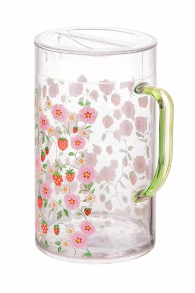 Outlet STRAWBERRY ACRYLIC PICNIC PITCHER JUG Cooking & Dining | Picnic Essentials