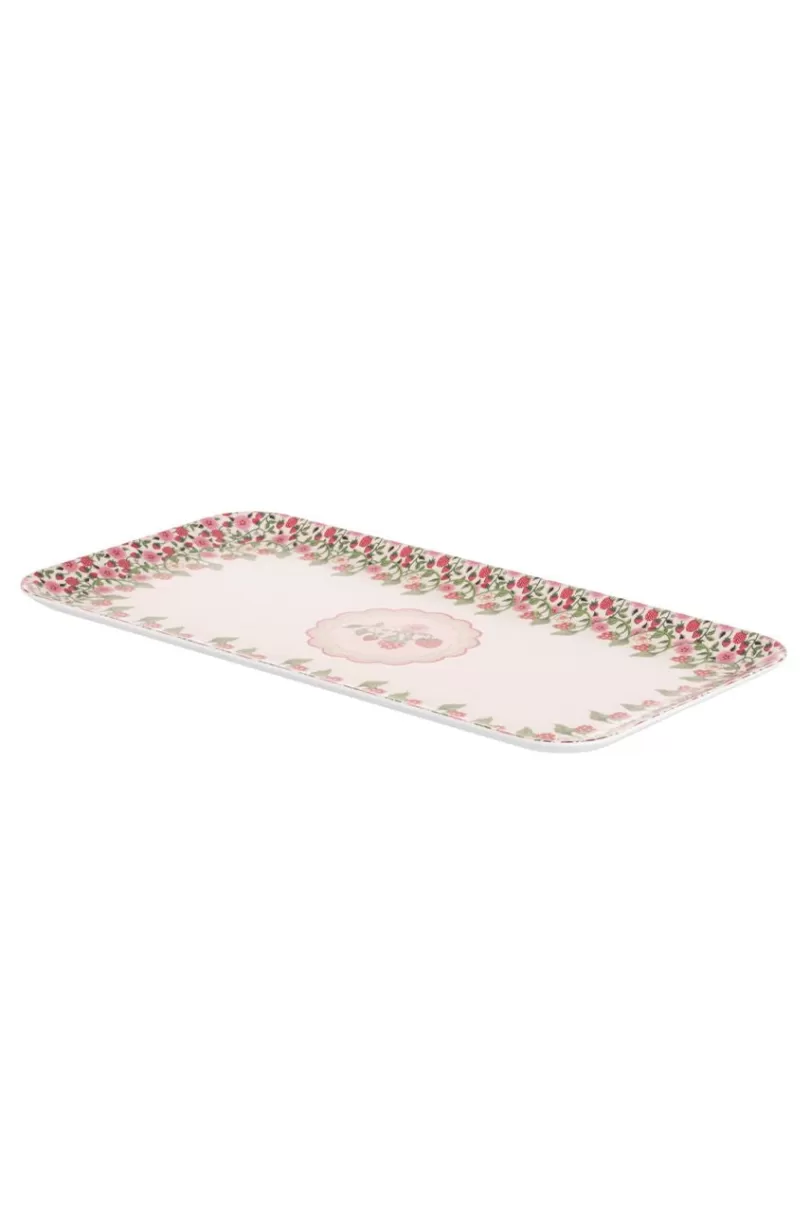 Best Sale STRAWBERRY MELAMINE PICNIC OVAL PLATTER Cooking & Dining | Picnic Essentials