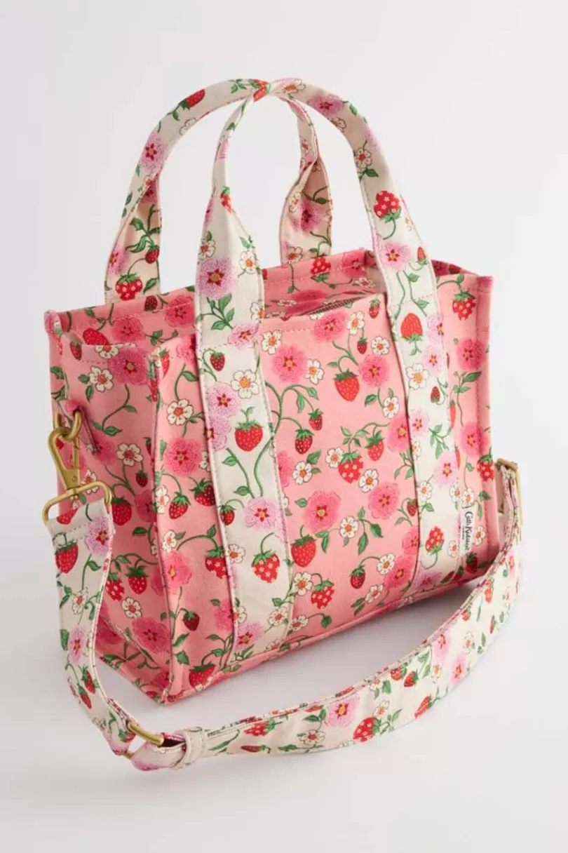 Best Sale STRAWBERRY SMALL MINI BONDED TOTE Tote Bags