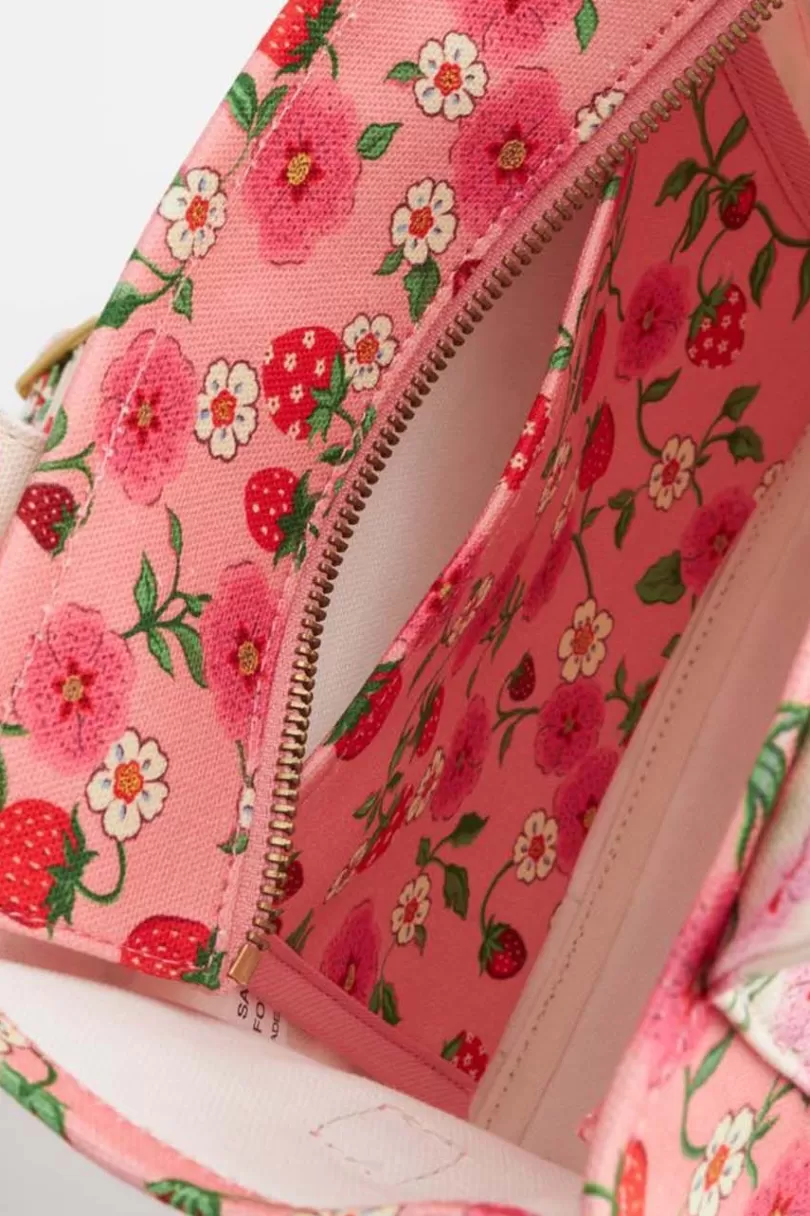 Best Sale STRAWBERRY SMALL MINI BONDED TOTE Tote Bags