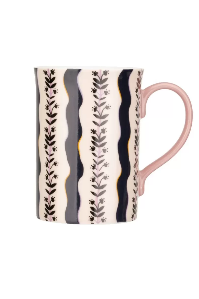 Discount The Story Tree Floral Stripe Mug Mugs