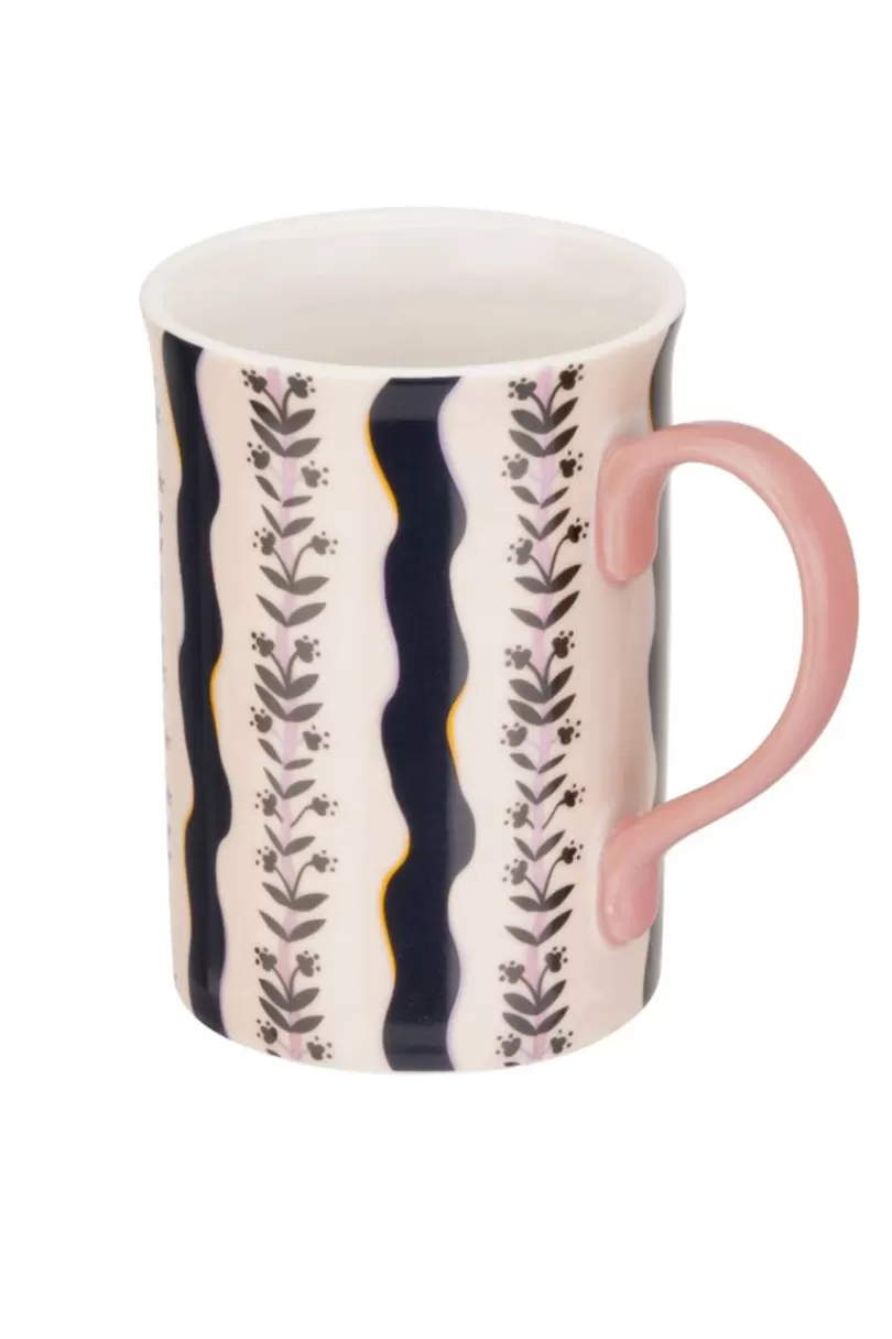 Discount The Story Tree Floral Stripe Mug Mugs